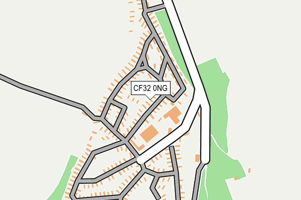 CF32 0NG map - OS OpenMap – Local (Ordnance Survey) CF32 0NG map - OS OpenMap – Local (Ordnance Survey)