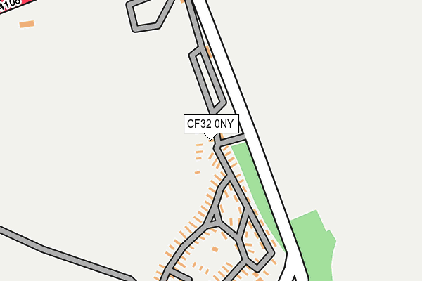 CF32 0NY map - OS OpenMap – Local (Ordnance Survey) CF32 0NY map - OS OpenMap – Local (Ordnance Survey)