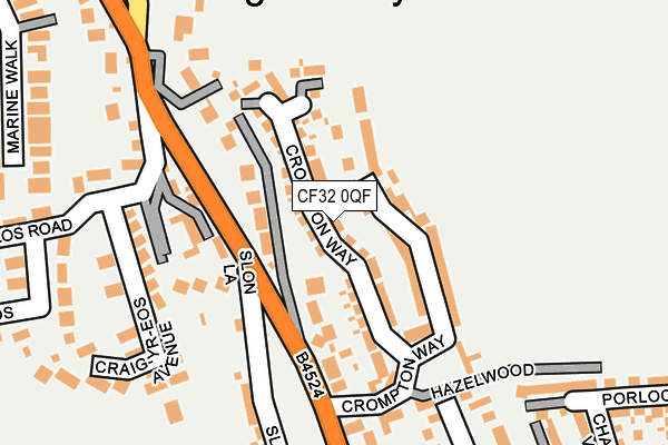 CF32 0QF map - OS OpenMap – Local (Ordnance Survey) CF32 0QF map - OS OpenMap – Local (Ordnance Survey)