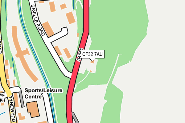 CF32 7AU map - OS OpenMap – Local (Ordnance Survey) CF32 7AU map - OS OpenMap – Local (Ordnance Survey)