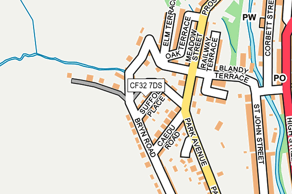 CF32 7DS map - OS OpenMap – Local (Ordnance Survey) CF32 7DS map - OS OpenMap – Local (Ordnance Survey)