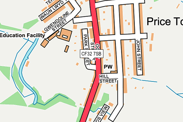 CF32 7SB map - OS OpenMap – Local (Ordnance Survey) CF32 7SB map - OS OpenMap – Local (Ordnance Survey)