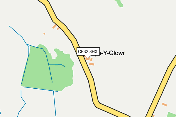 CF32 8HX map - OS OpenMap – Local (Ordnance Survey) CF32 8HX map - OS OpenMap – Local (Ordnance Survey)