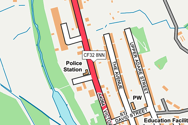 CF32 8NN map - OS OpenMap – Local (Ordnance Survey) CF32 8NN map - OS OpenMap – Local (Ordnance Survey)