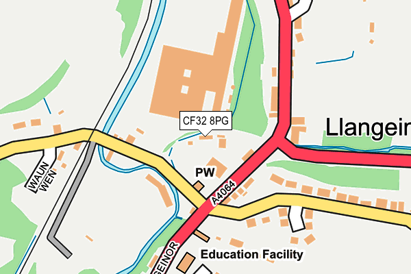 CF32 8PG map - OS OpenMap – Local (Ordnance Survey) CF32 8PG map - OS OpenMap – Local (Ordnance Survey)