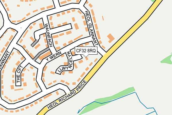 CF32 8RQ map - OS OpenMap – Local (Ordnance Survey) CF32 8RQ map - OS OpenMap – Local (Ordnance Survey)