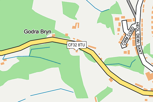 CF32 8TU map - OS OpenMap – Local (Ordnance Survey) CF32 8TU map - OS OpenMap – Local (Ordnance Survey)
