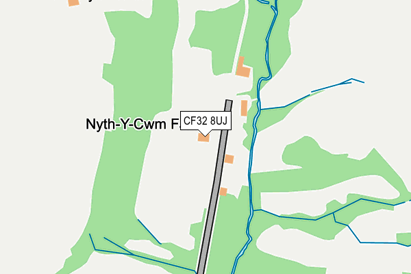 CF32 8UJ map - OS OpenMap – Local (Ordnance Survey) CF32 8UJ map - OS OpenMap – Local (Ordnance Survey)