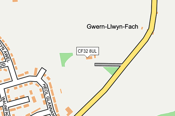 CF32 8UL map - OS OpenMap – Local (Ordnance Survey) CF32 8UL map - OS OpenMap – Local (Ordnance Survey)