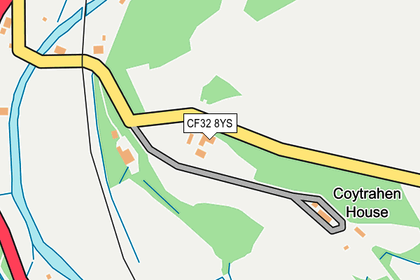 CF32 8YS map - OS OpenMap – Local (Ordnance Survey) CF32 8YS map - OS OpenMap – Local (Ordnance Survey)