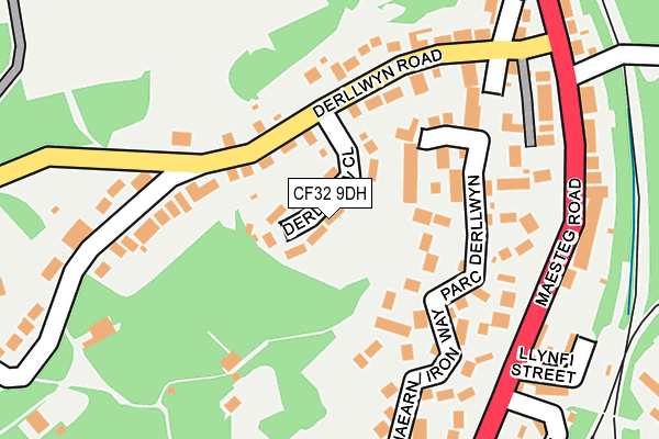 CF32 9DH map - OS OpenMap – Local (Ordnance Survey) CF32 9DH map - OS OpenMap – Local (Ordnance Survey)