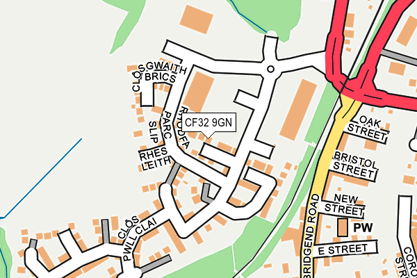 CF32 9GN map - OS OpenMap – Local (Ordnance Survey) CF32 9GN map - OS OpenMap – Local (Ordnance Survey)