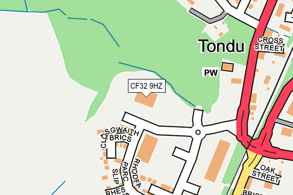 CF32 9HZ map - OS OpenMap – Local (Ordnance Survey) CF32 9HZ map - OS OpenMap – Local (Ordnance Survey)