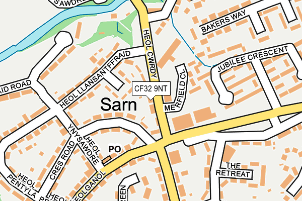 CF32 9NT map - OS OpenMap – Local (Ordnance Survey) CF32 9NT map - OS OpenMap – Local (Ordnance Survey)