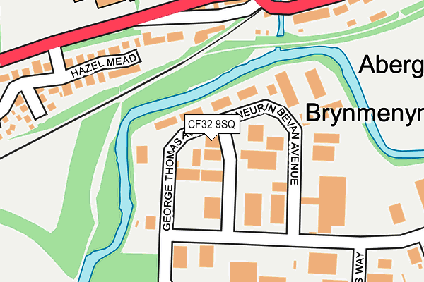 CF32 9SQ map - OS OpenMap – Local (Ordnance Survey) CF32 9SQ map - OS OpenMap – Local (Ordnance Survey)