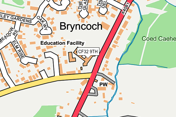 CF32 9TH map - OS OpenMap – Local (Ordnance Survey) CF32 9TH map - OS OpenMap – Local (Ordnance Survey)