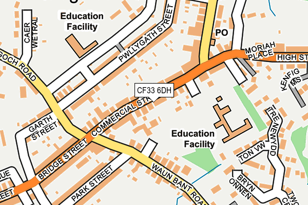 CF33 6DH map - OS OpenMap – Local (Ordnance Survey) CF33 6DH map - OS OpenMap – Local (Ordnance Survey)