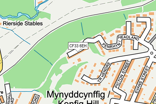CF33 6EH map - OS OpenMap – Local (Ordnance Survey) CF33 6EH map - OS OpenMap – Local (Ordnance Survey)