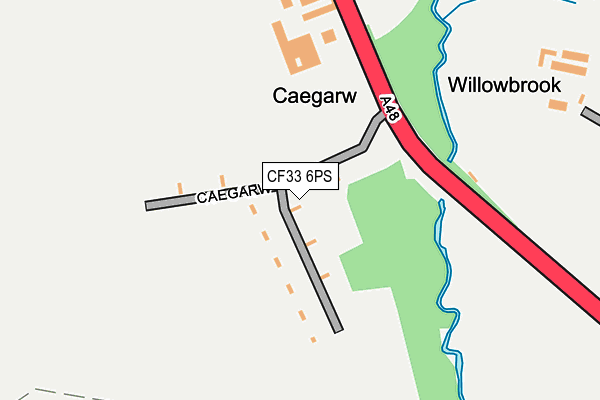CF33 6PS map - OS OpenMap – Local (Ordnance Survey) CF33 6PS map - OS OpenMap – Local (Ordnance Survey)