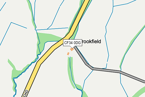 CF34 0DG map - OS OpenMap – Local (Ordnance Survey) CF34 0DG map - OS OpenMap – Local (Ordnance Survey)