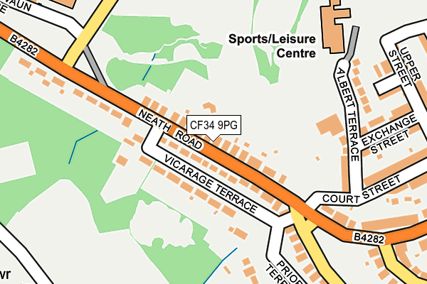CF34 9PG map - OS OpenMap – Local (Ordnance Survey) CF34 9PG map - OS OpenMap – Local (Ordnance Survey)