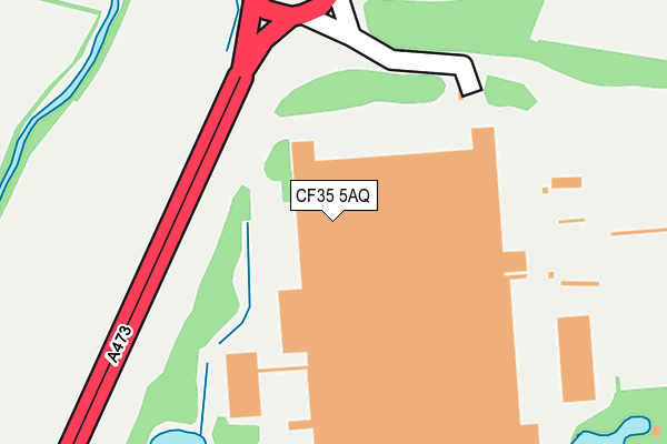 CF35 5AQ map - OS OpenMap – Local (Ordnance Survey) CF35 5AQ map - OS OpenMap – Local (Ordnance Survey)