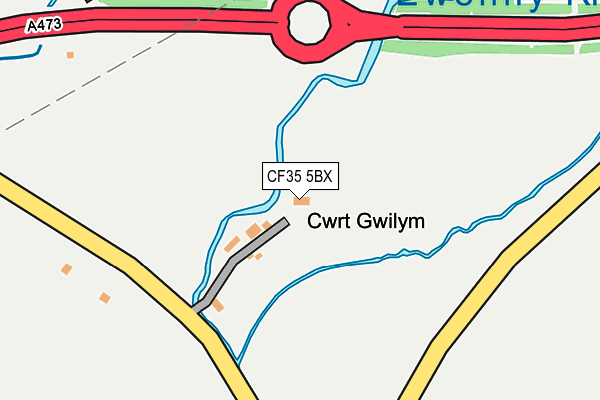 CF35 5BX map - OS OpenMap – Local (Ordnance Survey) CF35 5BX map - OS OpenMap – Local (Ordnance Survey)