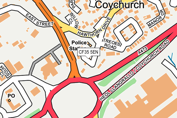 CF35 5EN map - OS OpenMap – Local (Ordnance Survey)