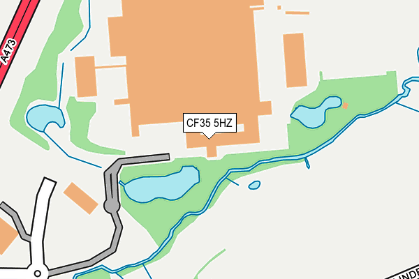 CF35 5HZ map - OS OpenMap – Local (Ordnance Survey) CF35 5HZ map - OS OpenMap – Local (Ordnance Survey)