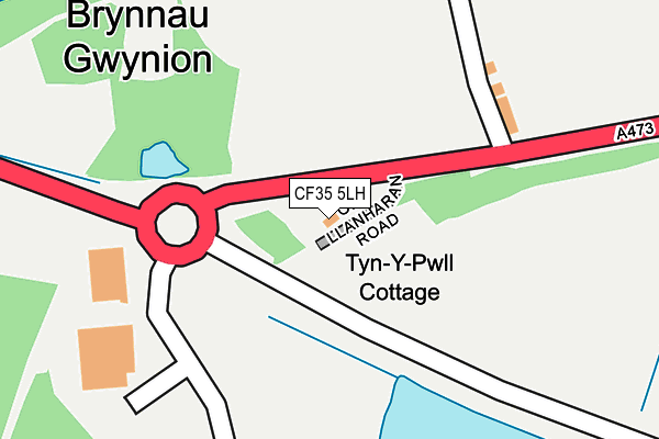 CF35 5LH map - OS OpenMap – Local (Ordnance Survey) CF35 5LH map - OS OpenMap – Local (Ordnance Survey)