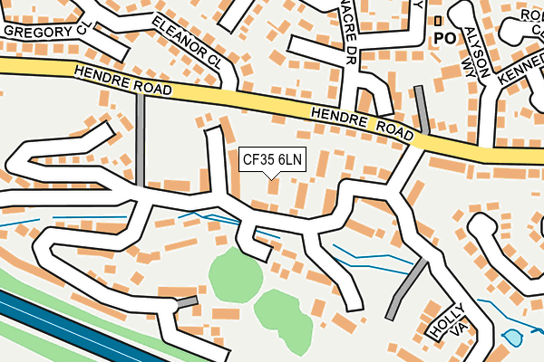 CF35 6LN map - OS OpenMap – Local (Ordnance Survey) CF35 6LN map - OS OpenMap – Local (Ordnance Survey)