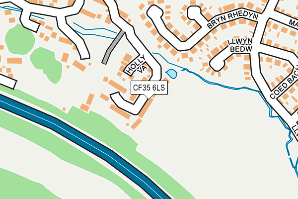 CF35 6LS map - OS OpenMap – Local (Ordnance Survey) CF35 6LS map - OS OpenMap – Local (Ordnance Survey)