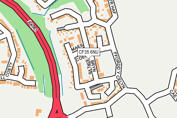 CF35 6NU map - OS OpenMap – Local (Ordnance Survey) CF35 6NU map - OS OpenMap – Local (Ordnance Survey)