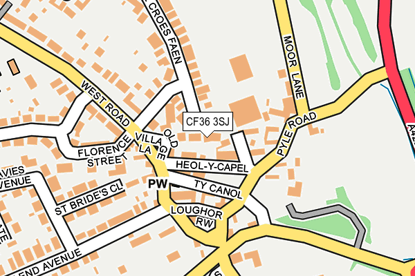 CF36 3SJ map - OS OpenMap – Local (Ordnance Survey) CF36 3SJ map - OS OpenMap – Local (Ordnance Survey)