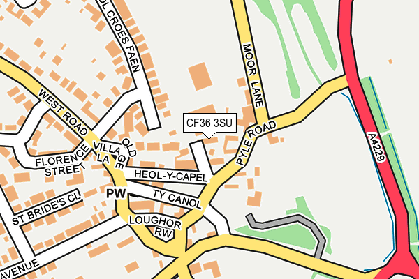 CF36 3SU map - OS OpenMap – Local (Ordnance Survey) CF36 3SU map - OS OpenMap – Local (Ordnance Survey)