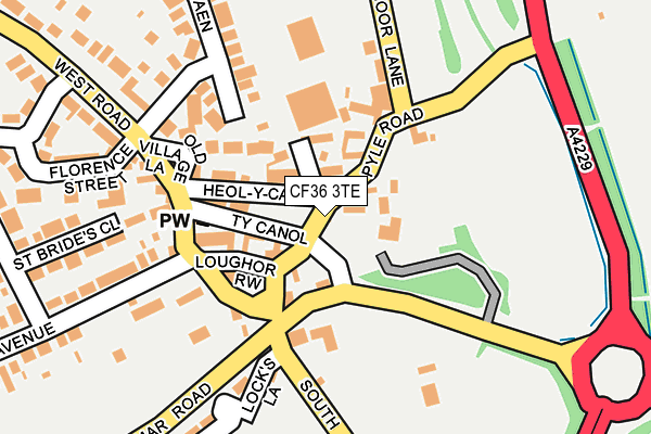 CF36 3TE map - OS OpenMap – Local (Ordnance Survey) CF36 3TE map - OS OpenMap – Local (Ordnance Survey)