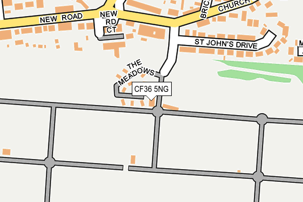 CF36 5NG map - OS OpenMap – Local (Ordnance Survey) CF36 5NG map - OS OpenMap – Local (Ordnance Survey)