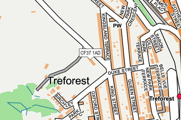 CF37 1AD map - OS OpenMap – Local (Ordnance Survey) CF37 1AD map - OS OpenMap – Local (Ordnance Survey)
