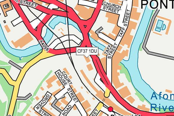 CF37 1DU map - OS OpenMap – Local (Ordnance Survey) CF37 1DU map - OS OpenMap – Local (Ordnance Survey)