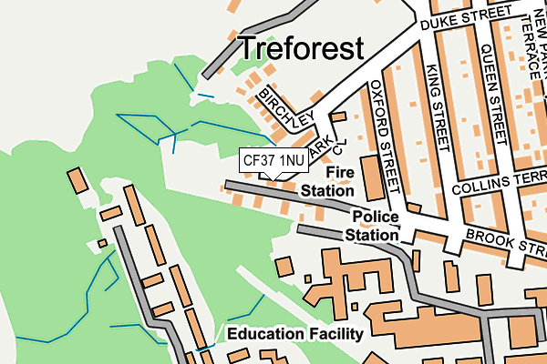 CF37 1NU map - OS OpenMap – Local (Ordnance Survey) CF37 1NU map - OS OpenMap – Local (Ordnance Survey)