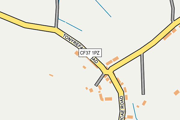CF37 1PZ map - OS OpenMap – Local (Ordnance Survey) CF37 1PZ map - OS OpenMap – Local (Ordnance Survey)
