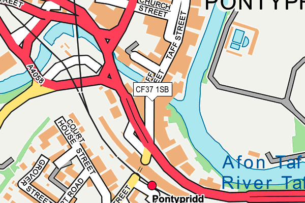 CF37 1SB map - OS OpenMap – Local (Ordnance Survey) CF37 1SB map - OS OpenMap – Local (Ordnance Survey)