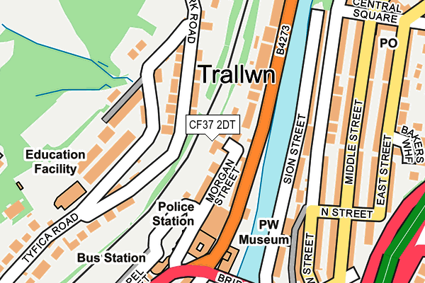 CF37 2DT map - OS OpenMap – Local (Ordnance Survey) CF37 2DT map - OS OpenMap – Local (Ordnance Survey)
