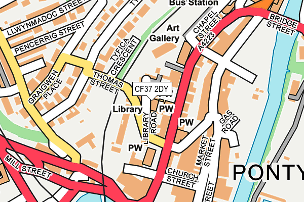 CF37 2DY map - OS OpenMap – Local (Ordnance Survey) CF37 2DY map - OS OpenMap – Local (Ordnance Survey)