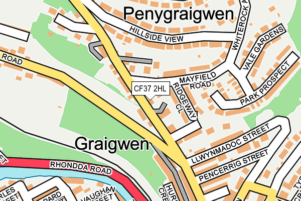 CF37 2HL map - OS OpenMap – Local (Ordnance Survey) CF37 2HL map - OS OpenMap – Local (Ordnance Survey)