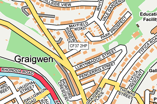 CF37 2HP map - OS OpenMap – Local (Ordnance Survey) CF37 2HP map - OS OpenMap – Local (Ordnance Survey)