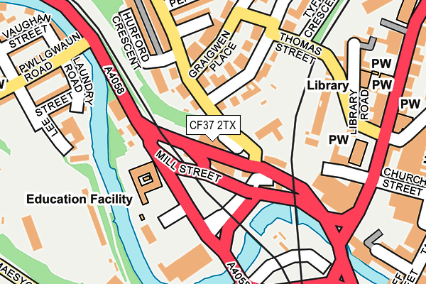 CF37 2TX map - OS OpenMap – Local (Ordnance Survey) CF37 2TX map - OS OpenMap – Local (Ordnance Survey)