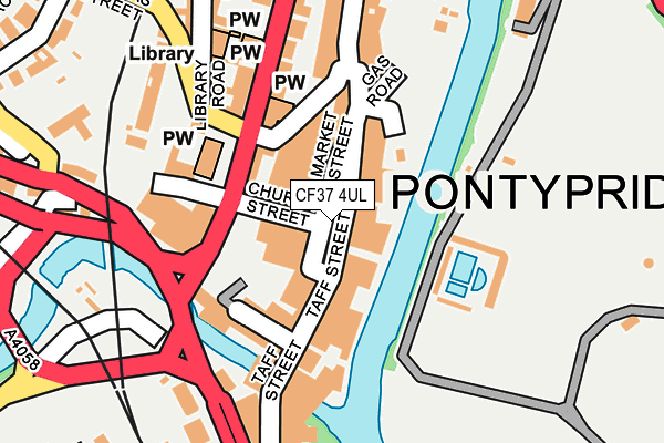 CF37 4UL map - OS OpenMap – Local (Ordnance Survey) CF37 4UL map - OS OpenMap – Local (Ordnance Survey)