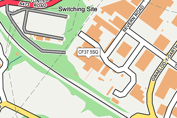CF37 5SQ map - OS OpenMap – Local (Ordnance Survey) CF37 5SQ map - OS OpenMap – Local (Ordnance Survey)