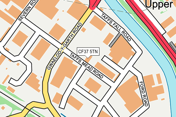 CF37 5TN map - OS OpenMap – Local (Ordnance Survey) CF37 5TN map - OS OpenMap – Local (Ordnance Survey)